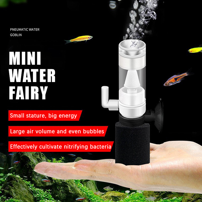 Betta Fish Tank - ฟิลเตอร์ฟองน้ำสำหรับตู้ปลาแบบใช้ลม พร้อมระบบทำงานเงียบพิเศษและประสิทธิภาพสูง เหมาะสำหรับตู้ปลาขนาดเล็ก เช่น ปลากัด ปลากะพง