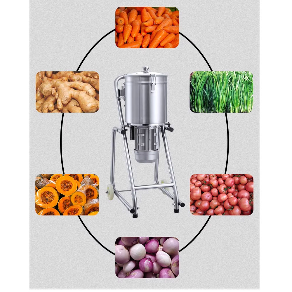 Fish Food - เครื่องบดอาหารไฟฟ้าเชิงพาณิชย์ขนาด 32 ลิตร สำหรับบดขิง กระเทียม พริก