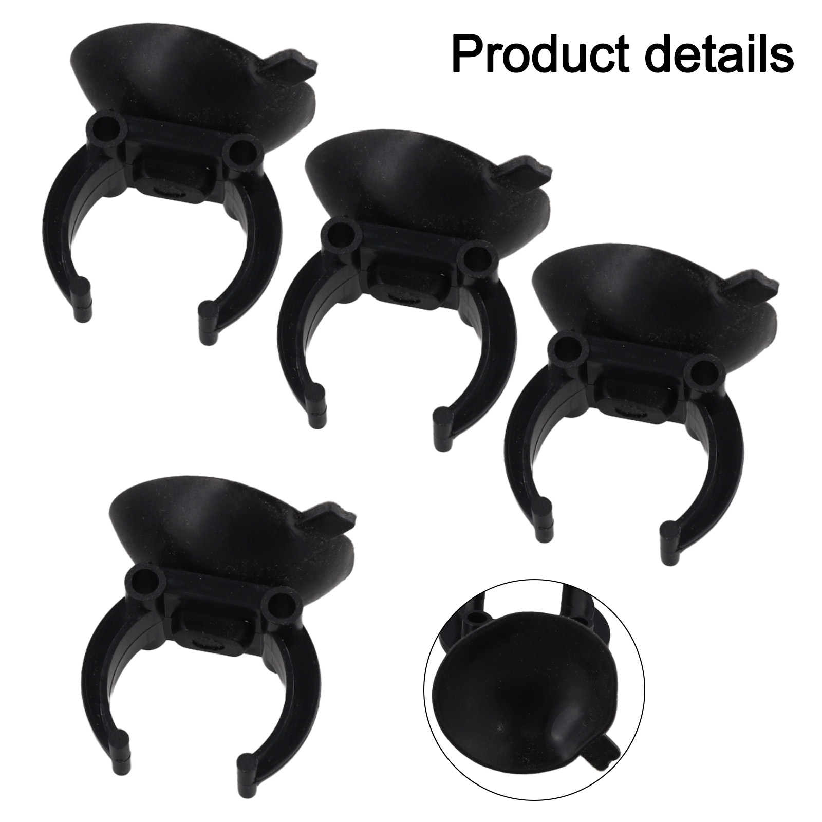Fish Tank Heater - ถ้วยดูดสำหรับเครื่องทำความร้อนในตู้ปลาและตัวควบคุมอุณหภูมิ เหมาะสำหรับติดตั้งรางกันฝน ขนาด 35 มม. เรซิ่น