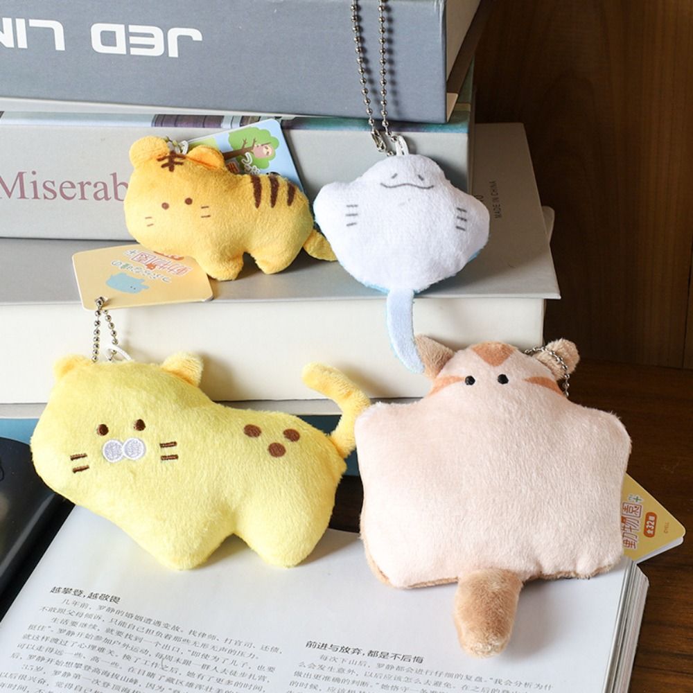 Aquarium Fish Keeping - ตุ๊กตาผ้ากำมะหยี่รูปวาฬม้าการ์ตูนสำหรับตู้ปลา จี้ปลาฉลาม ตุ๊กตาปลา พวงกุญแจ ของตกแต่งกระเป๋าเป้สไตล์ญี่ปุ่น สำหรับคู่รัก