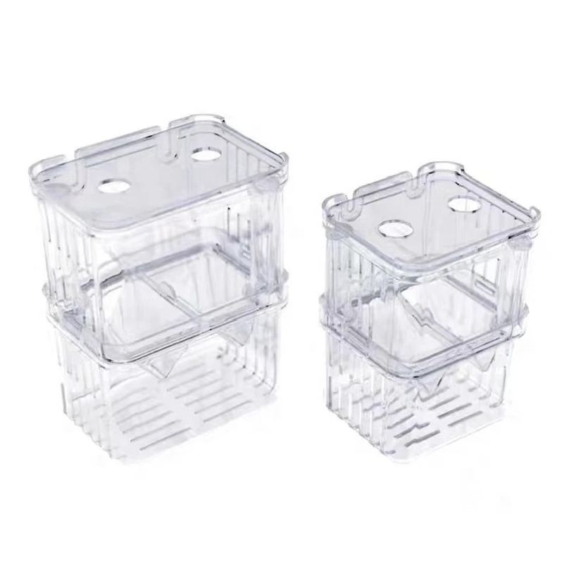 Betta Fish Tank - กล่องเพาะพันธุ์ปลาสำหรับตู้ปลา 1 ชิ้น ทนทาน เหมาะสำหรับปลาเบต้า กล่องแยกเพาะพันธุ์ปลา
