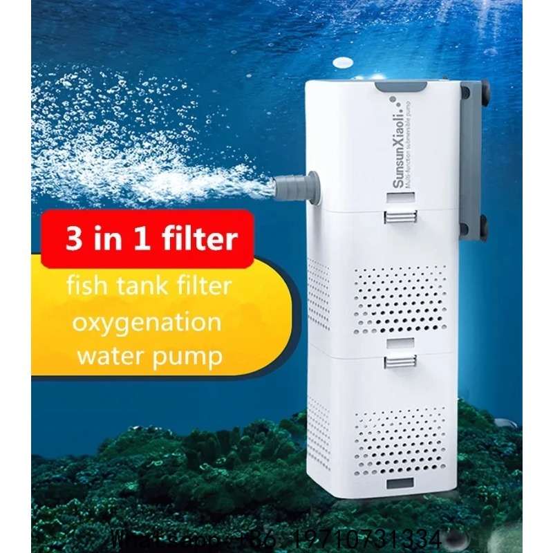 Fish Tank Filter - SUNSUN 3 in 1 ชุดกรองสำหรับตู้ปลา กรองตู้ปลาขนาดเล็ก