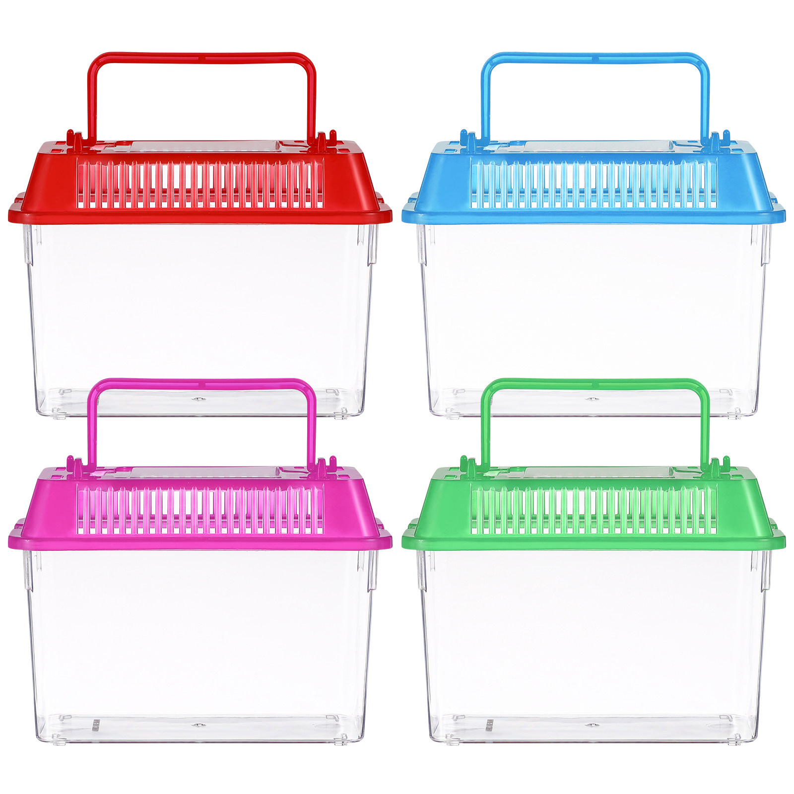 Betta Fish Tank - ตู้ปลาพกพาขนาดเล็ก ทำจากพลาสติก สำหรับสัตว์น้ำขนาดจิ๋ว เช่น ปลาทอง ปลากัด