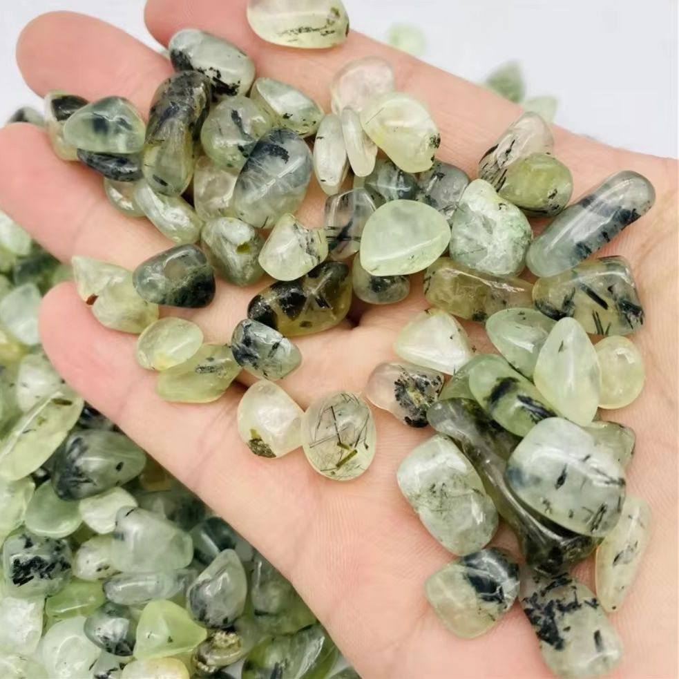 Fish Tank Gravel - หินธรรมชาติ ชิลตันไนต์ กรวดสีเขียว พรีไนต์ หินขัดเงา คริสตัล