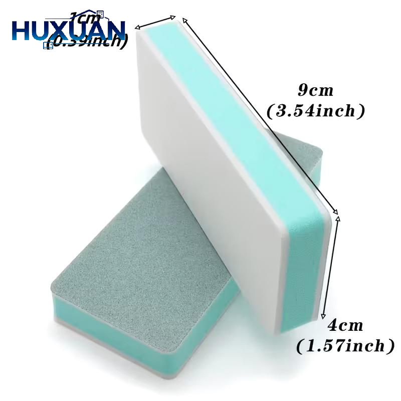 Fish Aquarium Home - 2/4 ชิ้น แปรงฟองน้ำสองด้านสำหรับตู้ปลา อุปกรณ์ทำความสะอาดกระจกตู้ปลา ที่ขูดและขจัดตะไคร่น้ำ สำหรับตู้ปลาในบ้าน