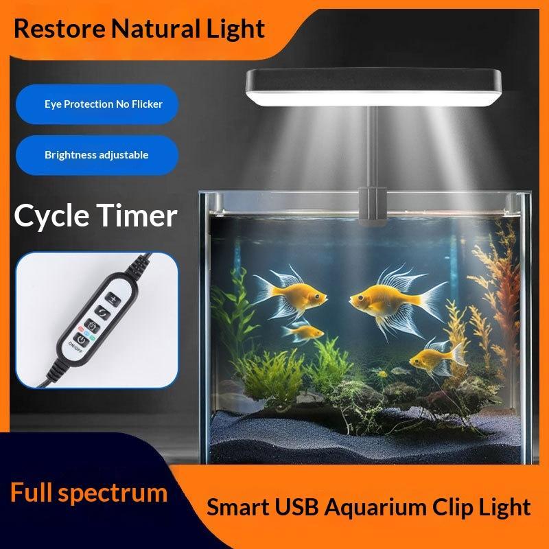 Aquarium Light - ไฟ LED สำหรับตู้ปลาแบบสเปกตรัมเต็ม ปรับได้ 360 องศา