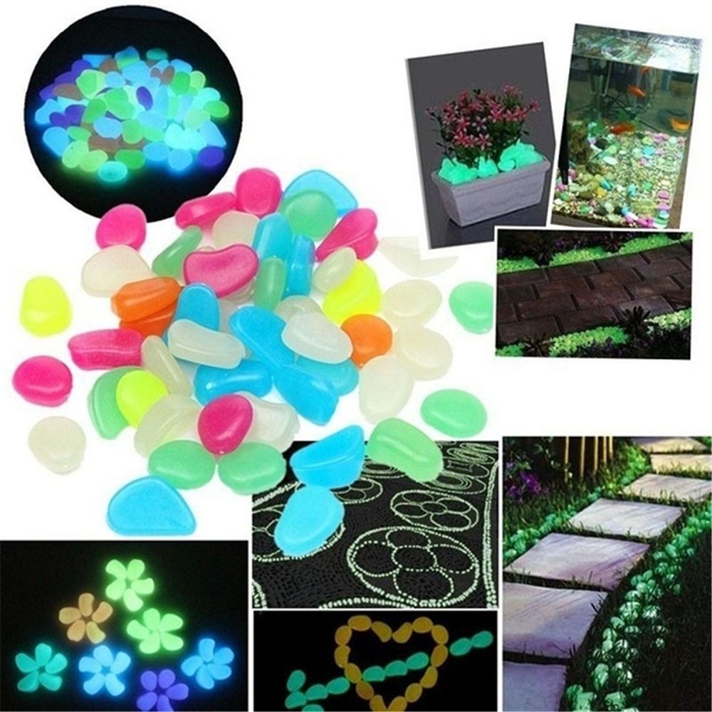 10pcs ตกแต่ง 4.5 ซม.Luminous P - Fish Tank Gravel บทวิจารณ์และราคา