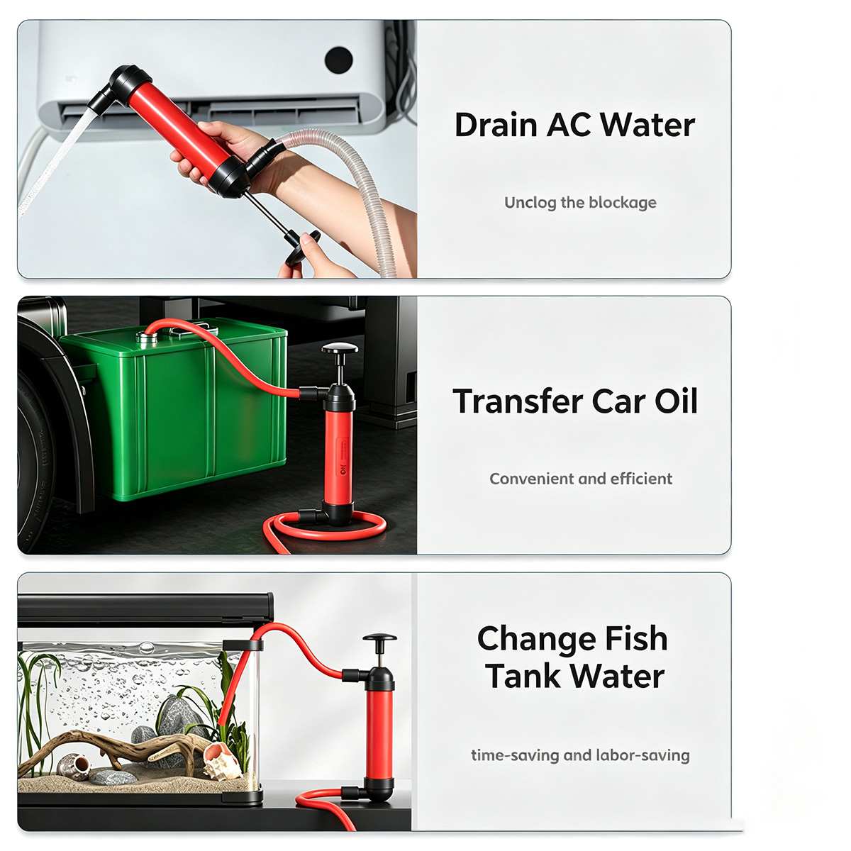ปั๊มดูดน้ำแบบแมนนวล เครื่องดูด - Aquarium Pump บทวิจารณ์และราคา
