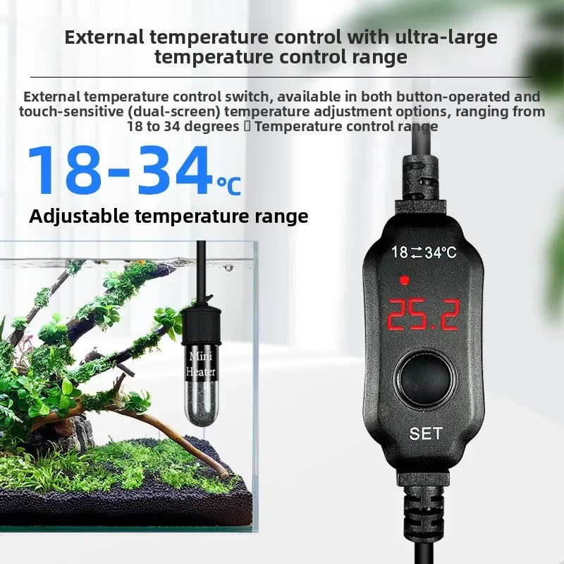 แท่งทำความร้อนตู้ปลาขนาดเล็กแบ - Fish Tank Heater บทวิจารณ์และราคา