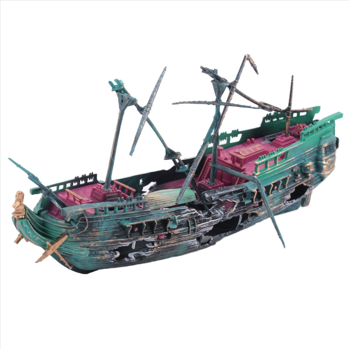 【ABFS】ชุดเรือพลาสติกตกแต่งตู้ป - Aquarium Decor บทวิจารณ์และราคา