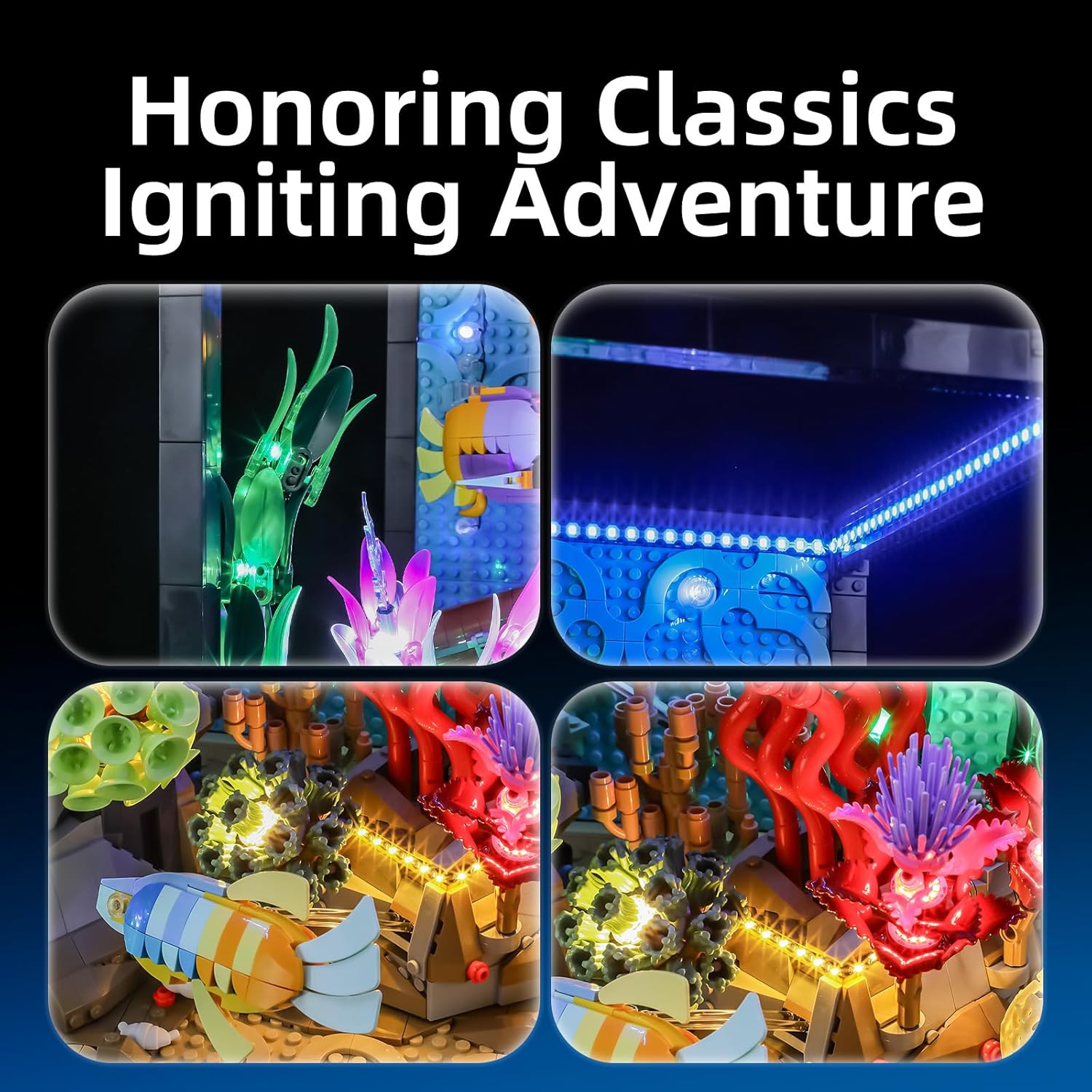 ไฟ LED เอชโปรสเปอร์สำหรับเลโก้ - Aquarium Light บทวิจารณ์และราคา