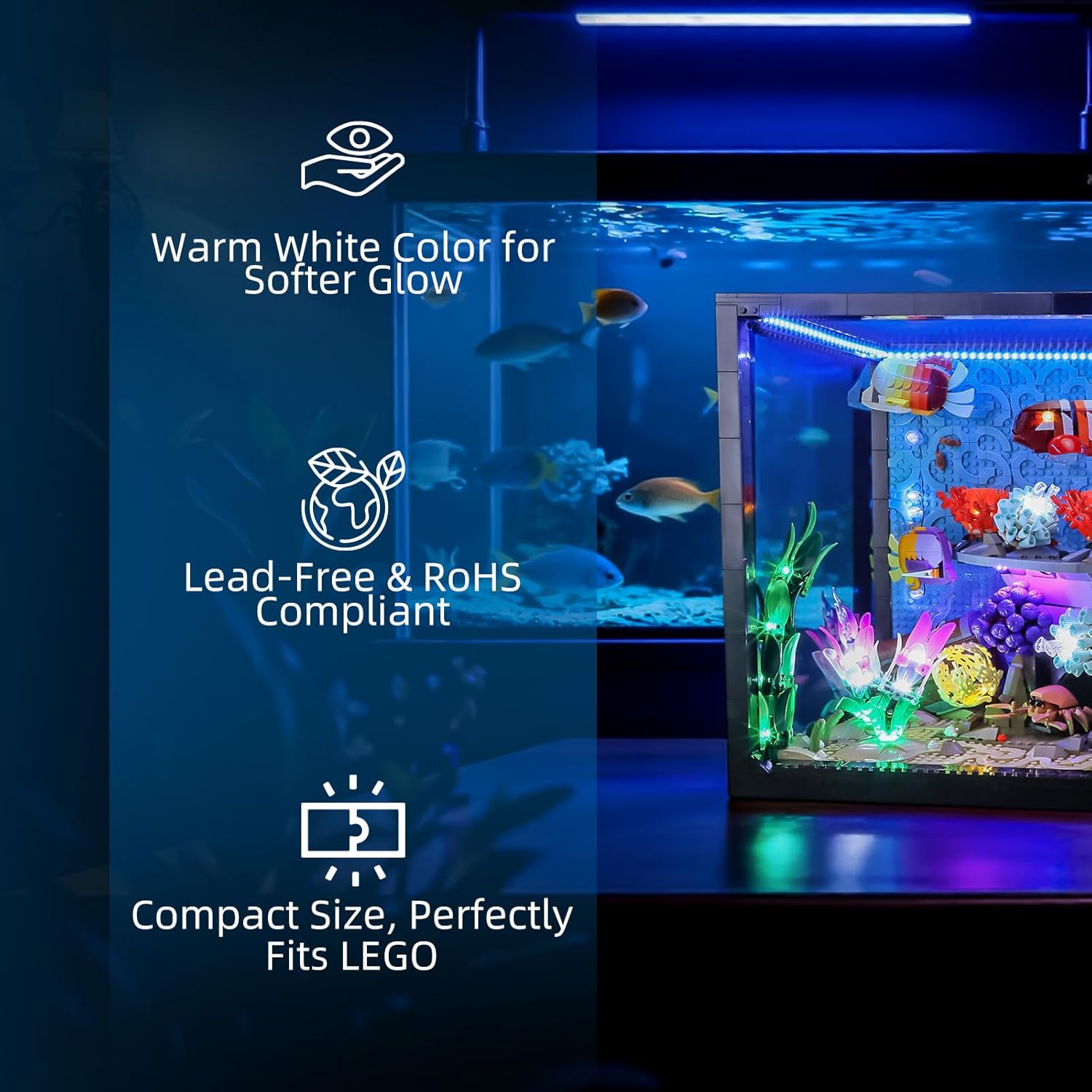 ไฟ LED เอชโปรสเปอร์สำหรับเลโก้ - Aquarium Light บทวิจารณ์และราคา