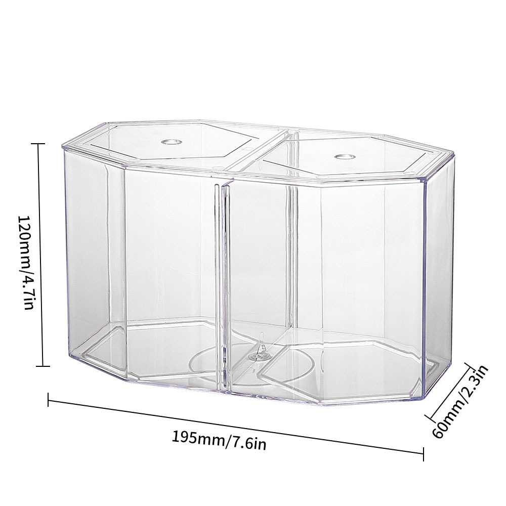 อะคริลิคสองแยก Guppy Fish Tank - Betta Fish Tank บทวิจารณ์และราคา