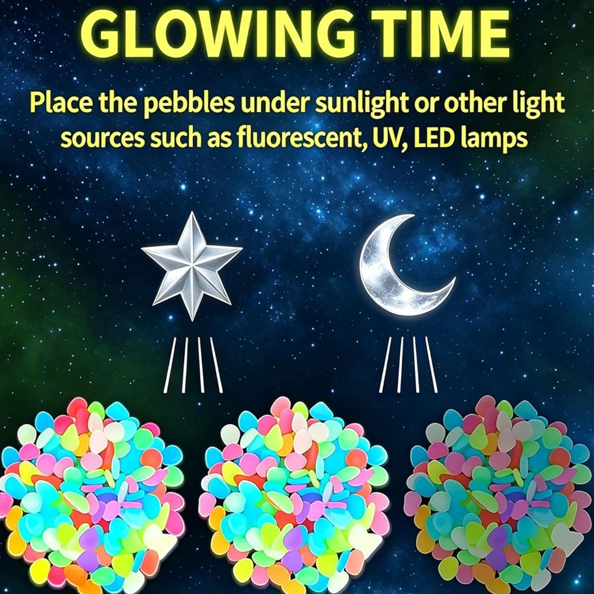 หินเรืองแสงหลากสีสันสำหรับตกแต - Aquarium Light บทวิจารณ์และราคา