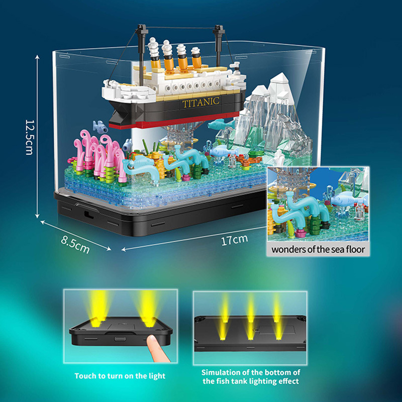 Moc เรือไททานิคเรือโจรสลัดพร้อ - Aquarium Fish Keeping บทวิจารณ์และราคา