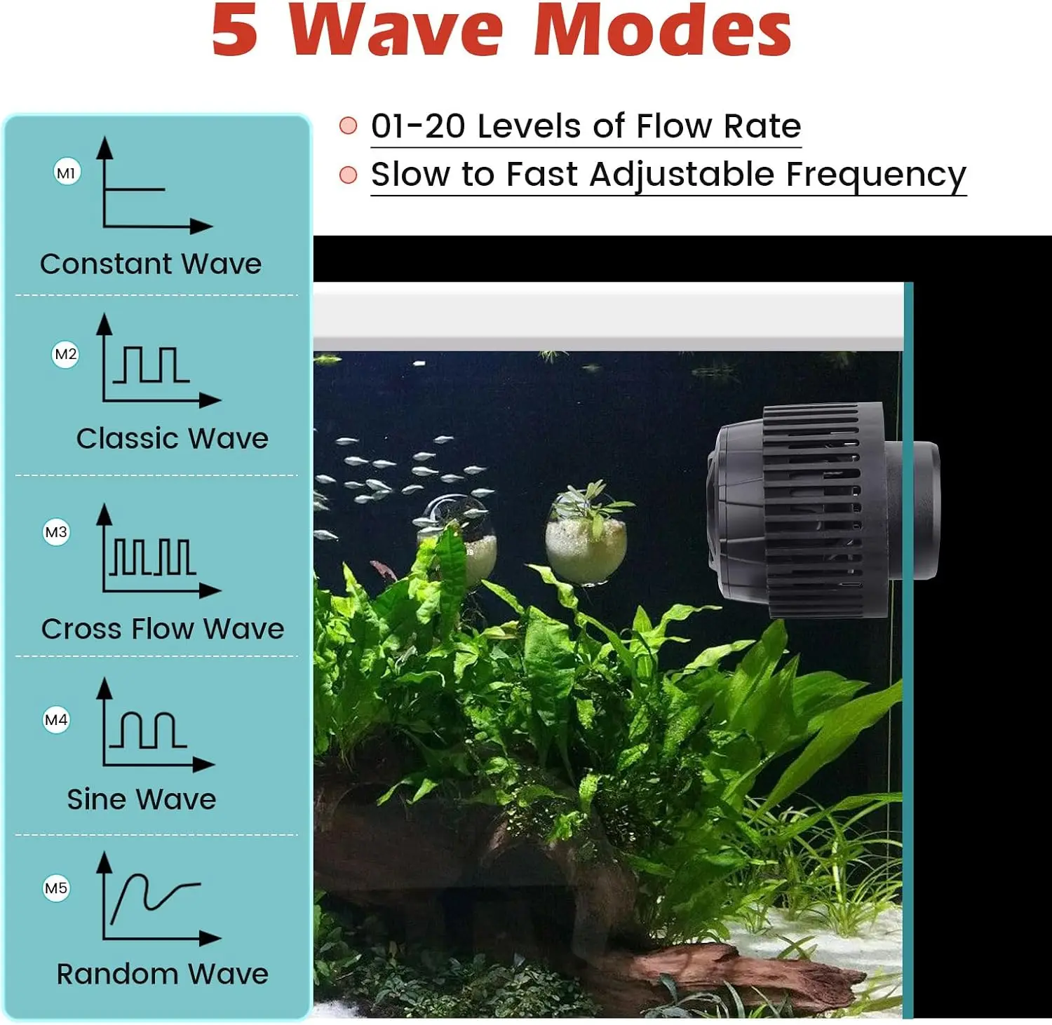 เครื่องสร้างคลื่นในตู้ปลาแบบปร - Aquarium Pump บทวิจารณ์และราคา