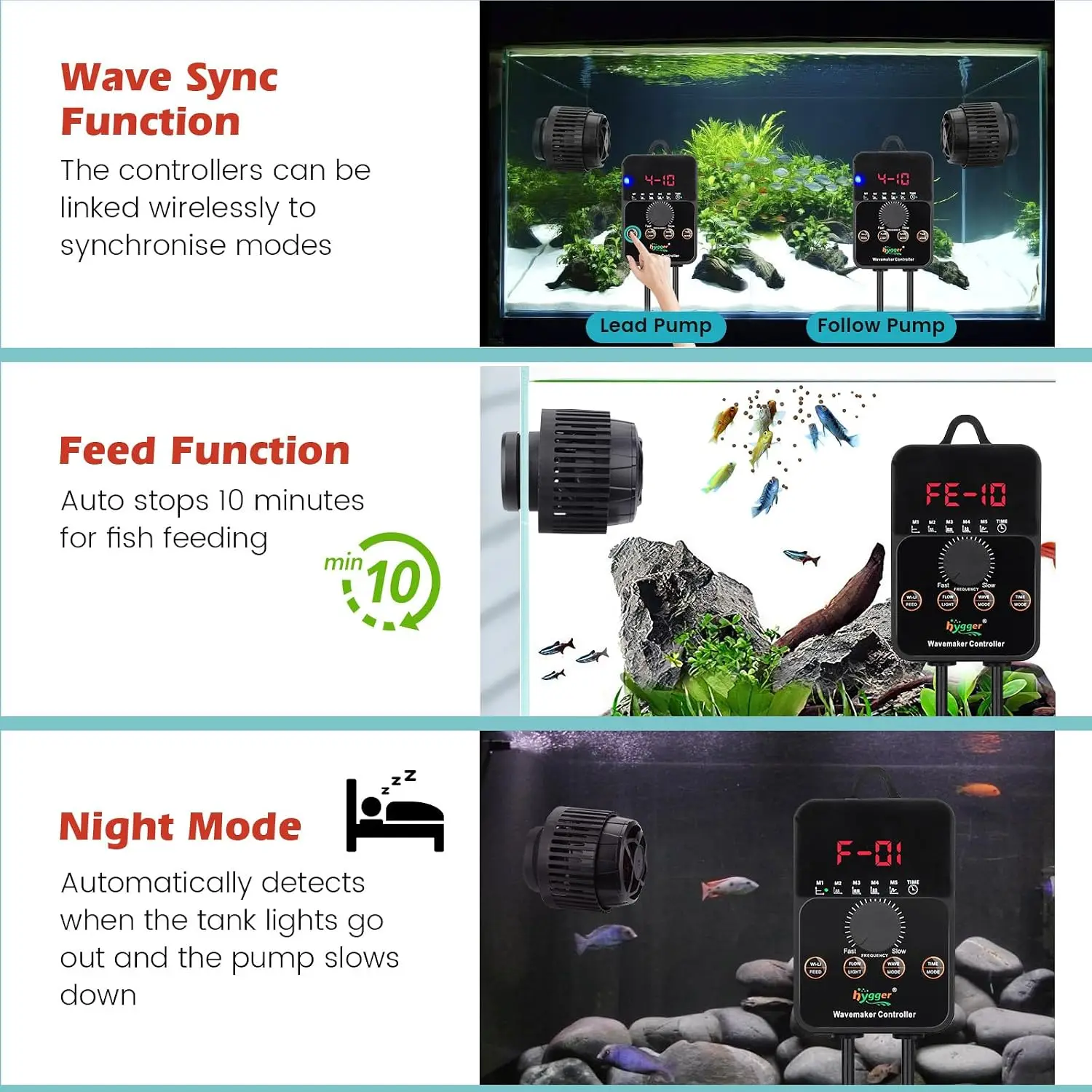เครื่องสร้างคลื่นในตู้ปลาแบบปร - Aquarium Pump บทวิจารณ์และราคา