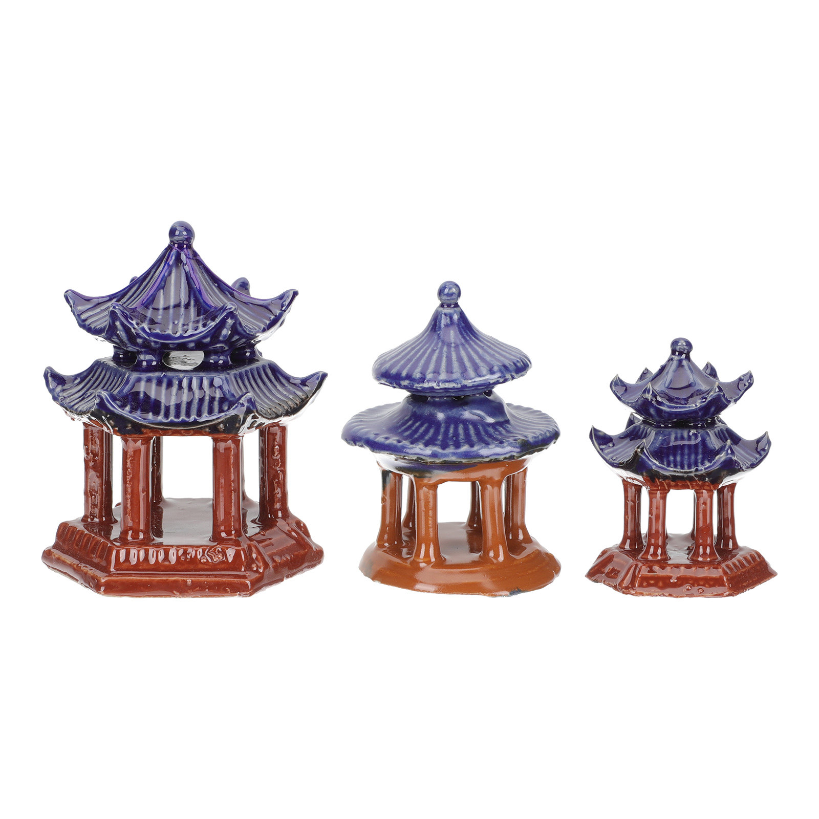 3 ชิ้น ศาลาเซรามิกจิ๋ว ของตกแต - Aquarium Decor บทวิจารณ์และราคา