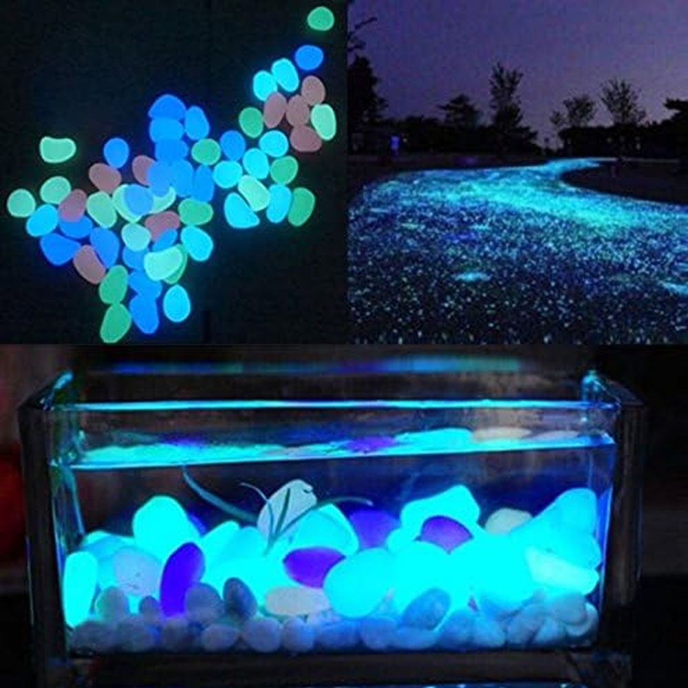 ถังปลา Rocks Glow Blue Pebbles - Fish Aquarium Home บทวิจารณ์และราคา