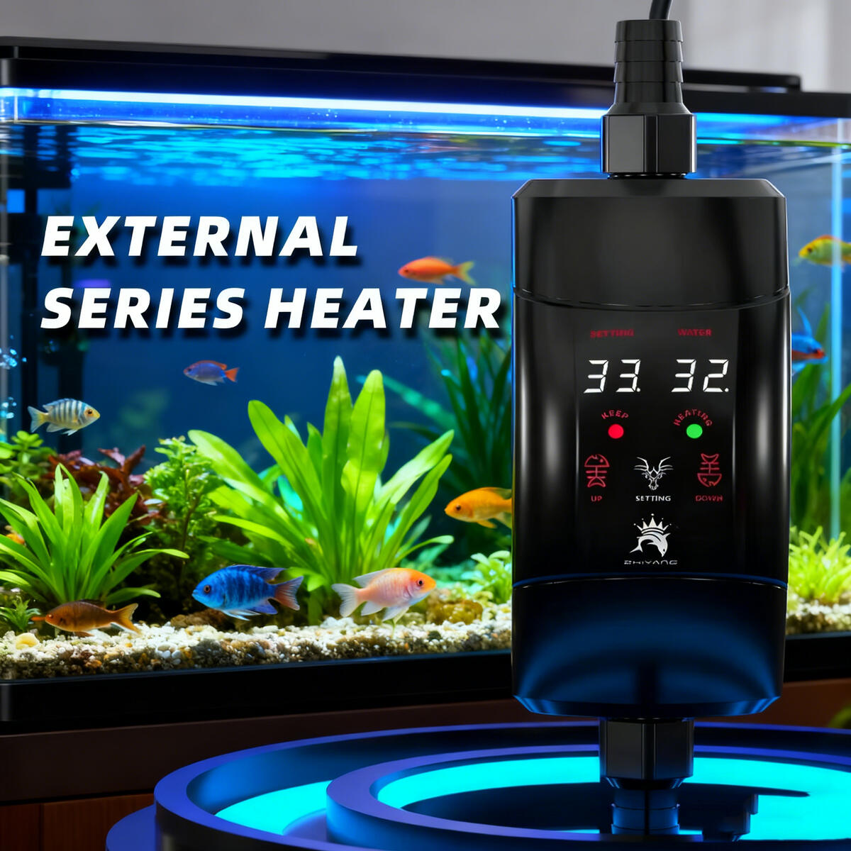 แท่งทําความร้อนภายนอก 300W -12 - Fish Tank Heater บทวิจารณ์และราคา