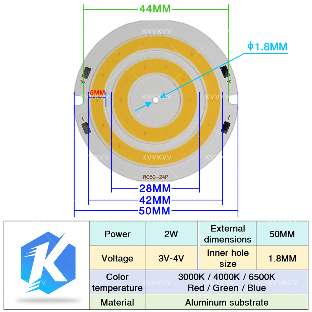 3V 4V รอบ COB หลอดไฟ LED อะไหล - Aquarium Light บทวิจารณ์และราคา