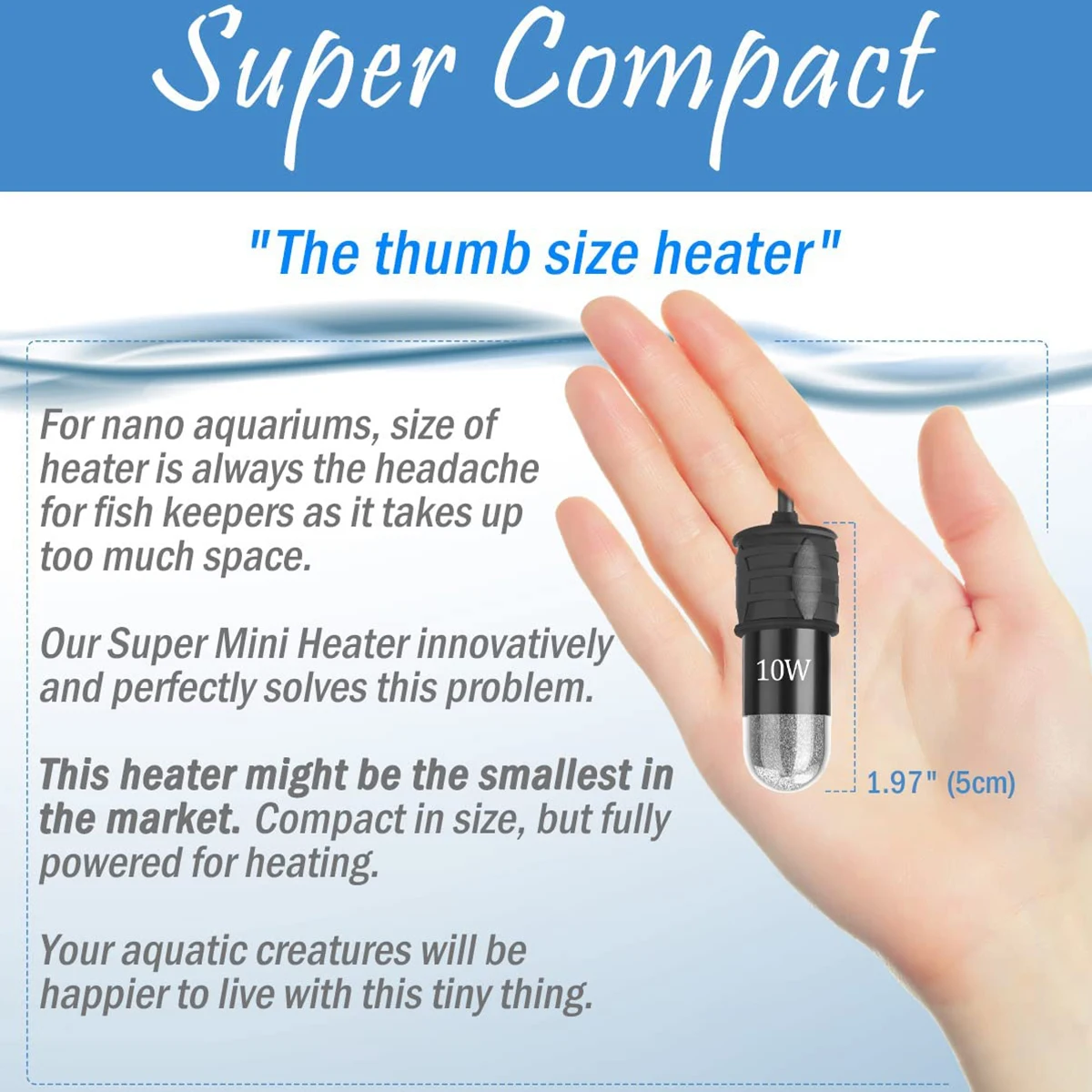 แท่งทําความร้อนตู้ปลาแบบปรับได - Fish Tank Heater บทวิจารณ์และราคา