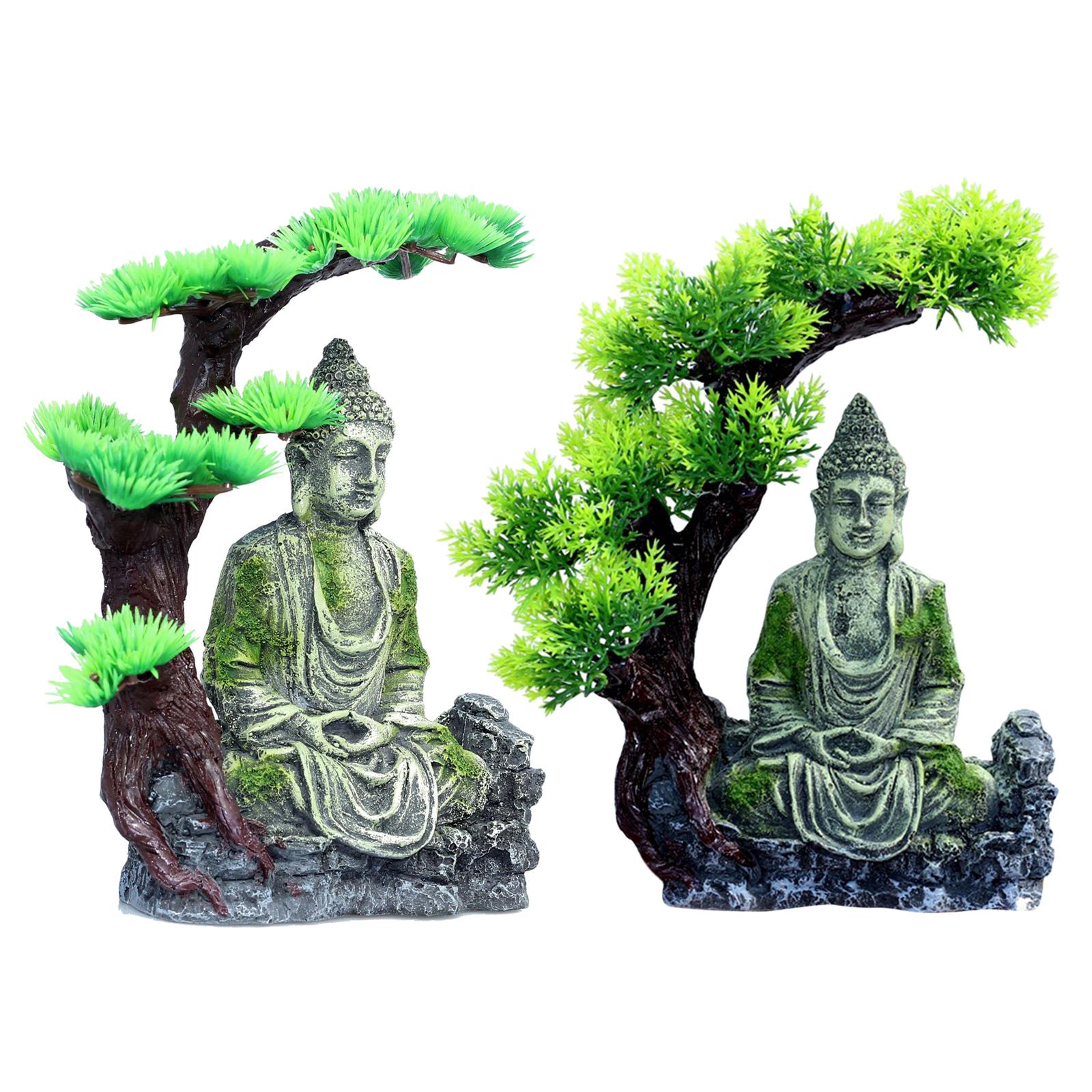 รูปปั้นพระพุทธรูป ของตกแต่งตู้ - Betta Fish Tank บทวิจารณ์และราคา