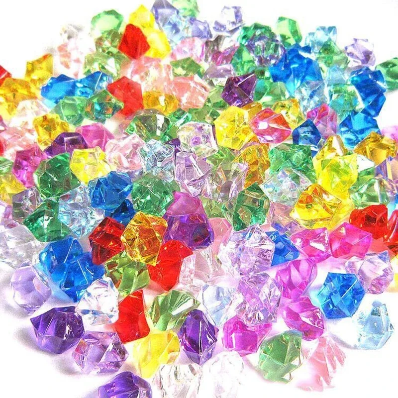 200 PCS อัญมณีอะคริลิคหินสีสัน - Fish Tank Gravel บทวิจารณ์และราคา