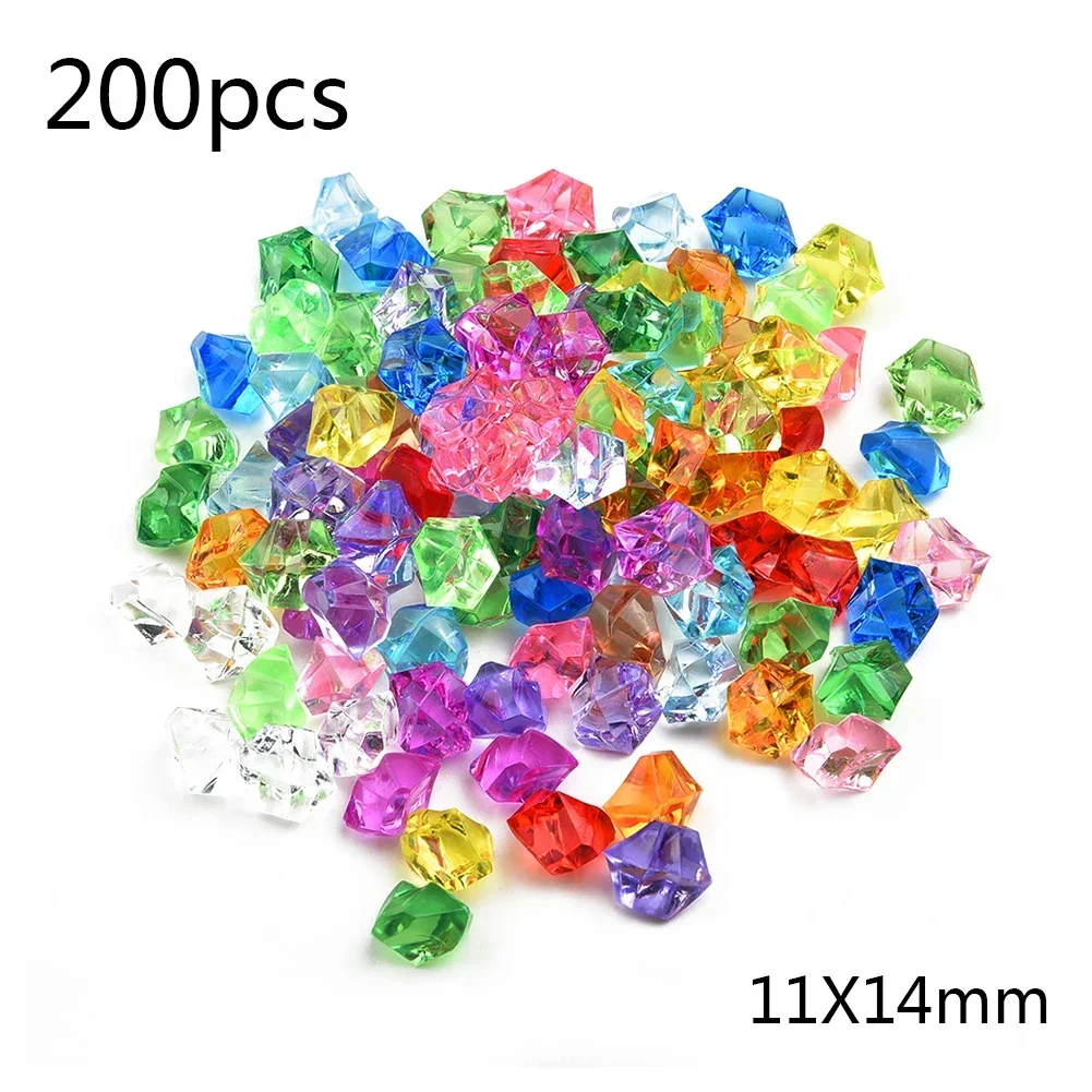 200 PCS อัญมณีอะคริลิคหินสีสัน - Fish Tank Gravel บทวิจารณ์และราคา