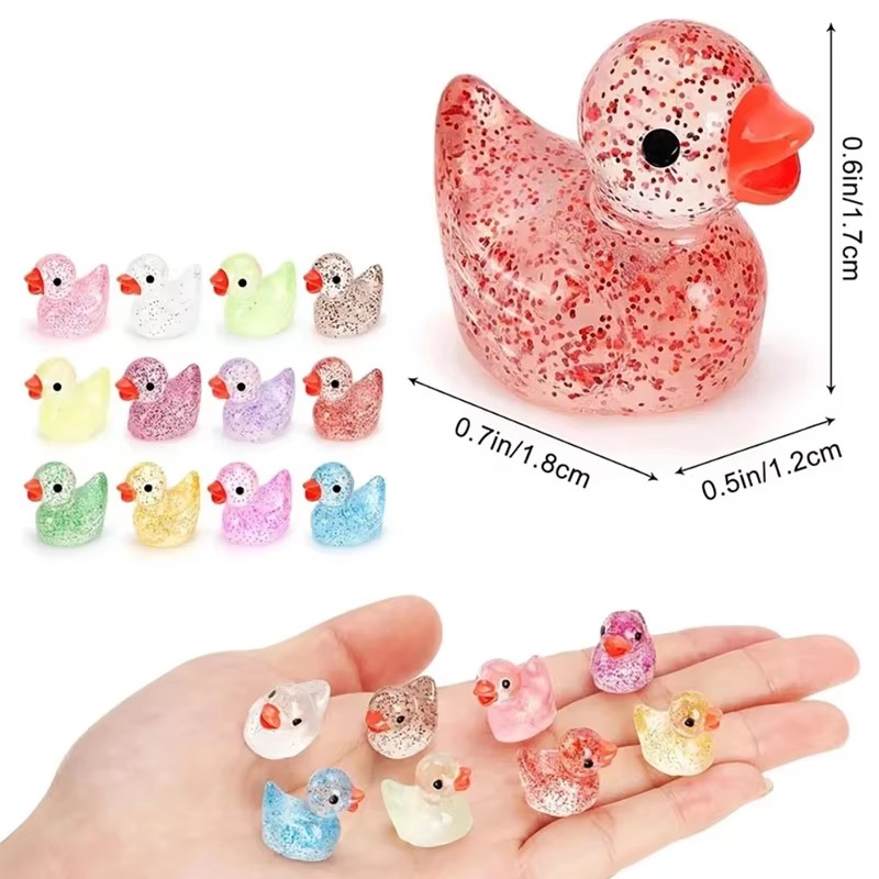 เป็ดเรซิ่นขนาดจิ๋วประดับด้วยเพ - Aquarium Decor บทวิจารณ์และราคา