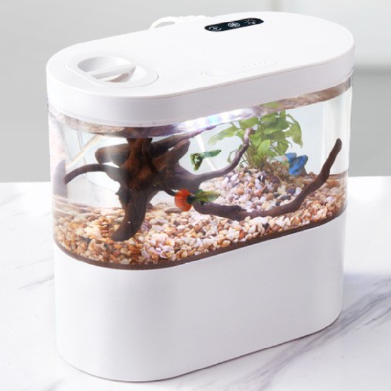 ตู้ปลาตั้งโต๊ะขนาดเล็กพร้อมระบ - Betta Fish Tank บทวิจารณ์และราคา