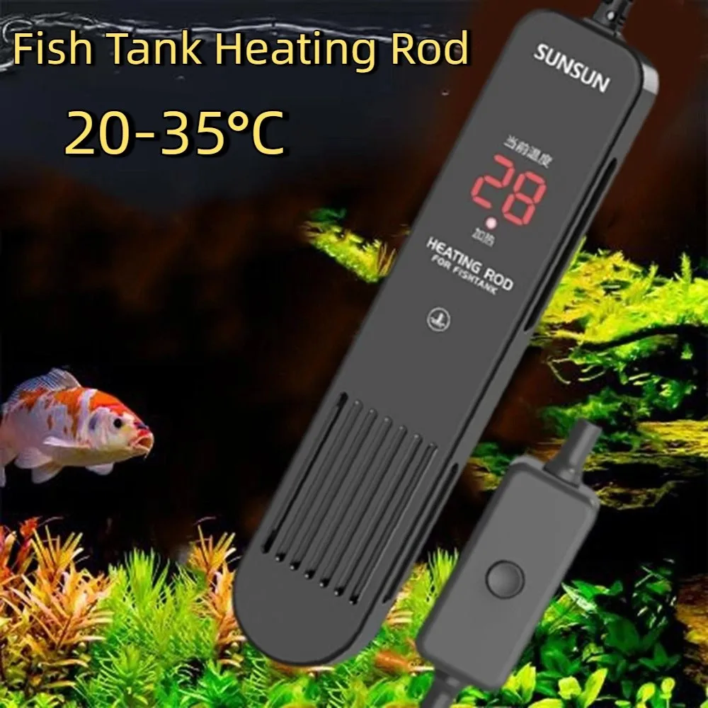 หน้าจอ LCD 20-35 ° แท่งทำความร - Fish Tank Heater บทวิจารณ์และราคา